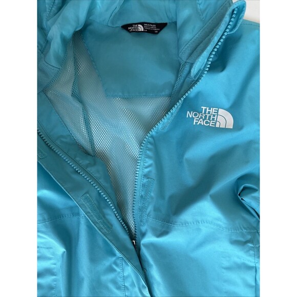 Girls The North Face Dryvent Aqua Zip Hooded Rain Wind Jacket Size 7/8 - Picture 3 of 13